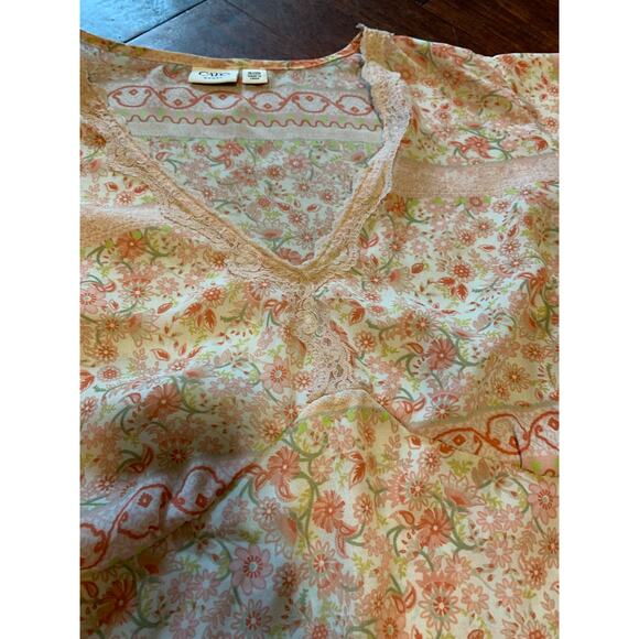 Cato Tops - Cato Woman Pink Floral Blouse - Sz 18/20W